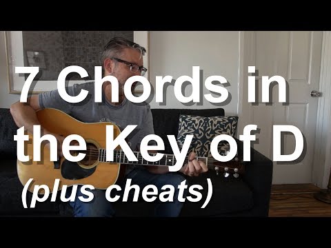 7 Chords in the Key of D (with cheats) | Tom Strahle | Easy Guitar | Basic Guitar