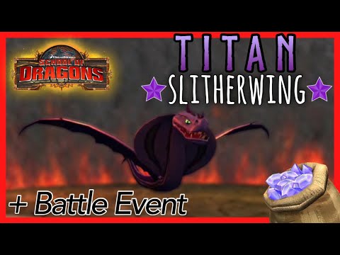 NEW TITAN SLITHERWING! | Battle Event + Full Dragon Overview 101 - School of Dragons (SoD) Gameplay