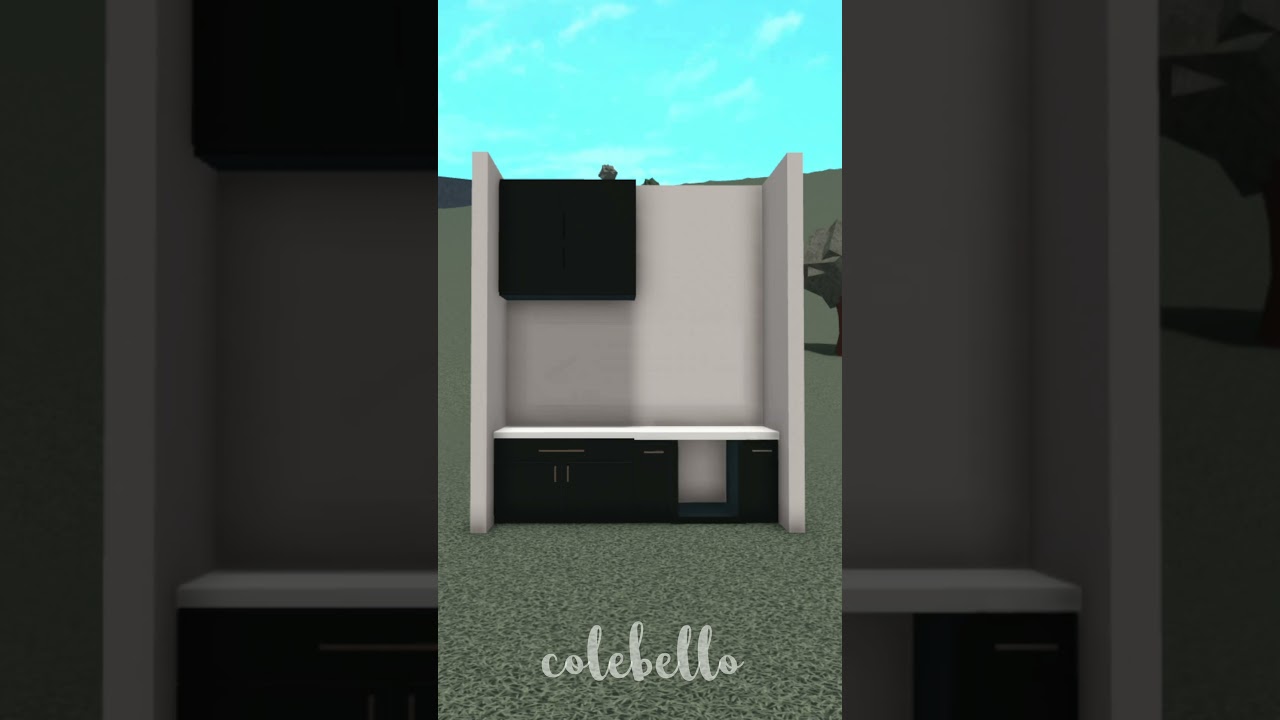 bloxburg custom drink fridge + storage cabinet inspo (without blockbux)!!  #bloxburgbuilds #bloxburg