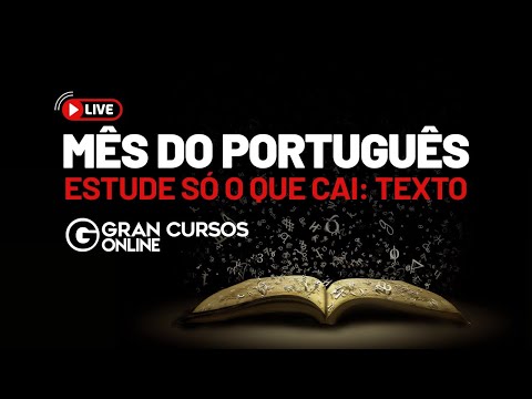 Mês do Português – Estude só o que cai: Texto - Análise de Textos 1 com Diogo Alves