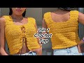 Crochet Front Tie 2 In 1 Shell Top All Sizes