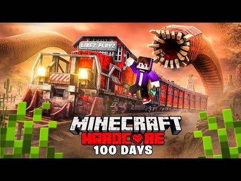 I Survived 100 Days Inside a Train in Minecraft Hardcore!