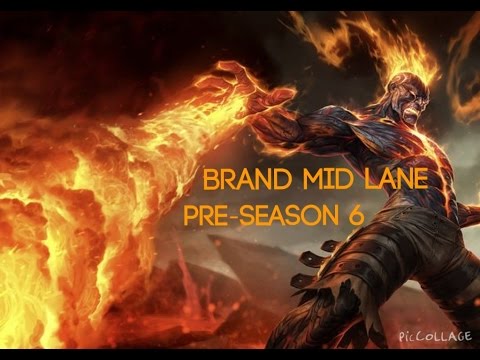 LoL Gameplay| Brand Mid Pre-Season 6