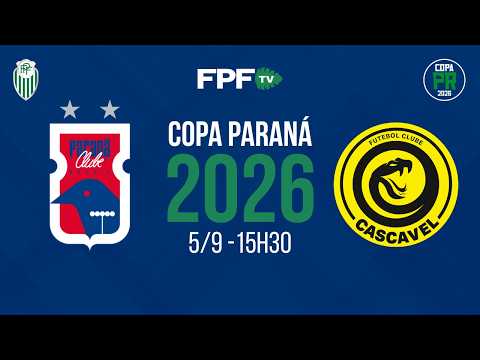COPA PARANÁ 2026 | PARANÁ CLUBE X CASCAVEL | RODADA 2, AO VIVO E DE GRAÇA!