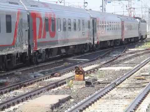 Treno russo Mosca - Nizza in partenza da Verona. 27/07/19. VIDEO MIO
