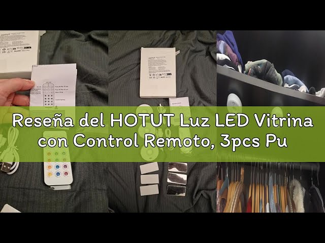 Vídeo relacionado con MERTTURM Recargable LED Armario Luz con Control Remoto, Regulables Mini LED Vitrina, 3 Temperaturas de Color, 9 RGB Iluminación de Armarios [3 Pieza]
