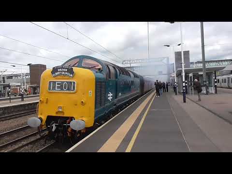 D9009 (Alycidon) Hauls 'The Albert Gilmour Memorial Charter' through Peterborough - 16/6/18