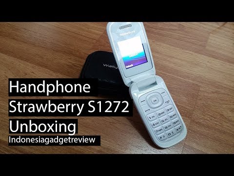 Handphone Strawberry S1272 Flip Unboxing indonesia