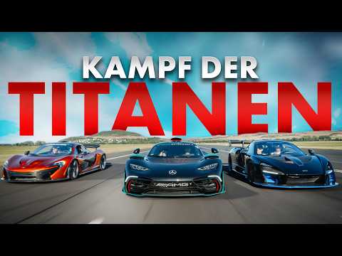 Das ULTIMATIVE HYPERCAR Dragrace! McLaren P1 vs. Mercedes-AMG ONE vs. McLaren Senna