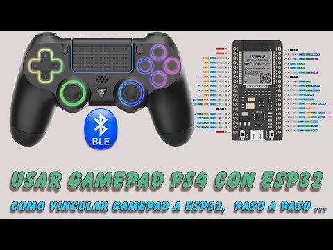 Connect PS4 GamePad to ESP32 using BluePad32 libraries.