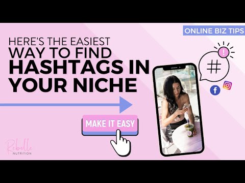 The Easiest Way to Find Hashtags In Your Niche - #shorts #hack // REBELLE NUTRITION