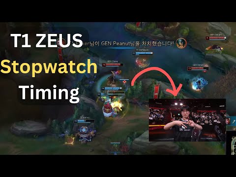 T1 ZEUS stopwatch Timing to bait Chovy!