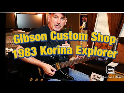 Gibson  Custom Shop Limited Edition Korina Explorer 1983 Ebony image 10