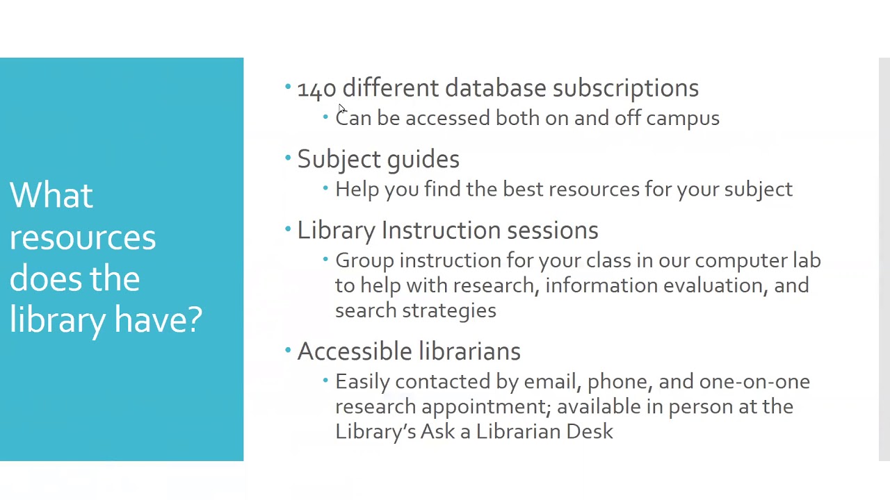 The Library in Your Lesson Plans: Prioritizing Information Literacy