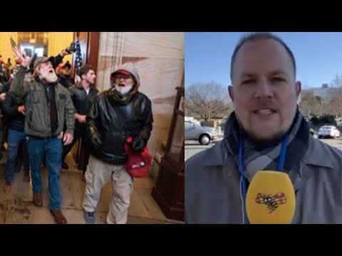 Dagen efter kaoset i USA - Trumps supportrar kvar vid kongressen