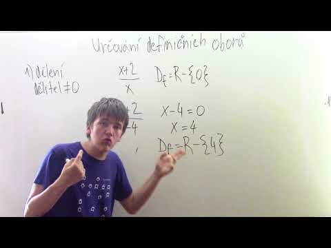 Určování definičních oborů #1 - Úvod