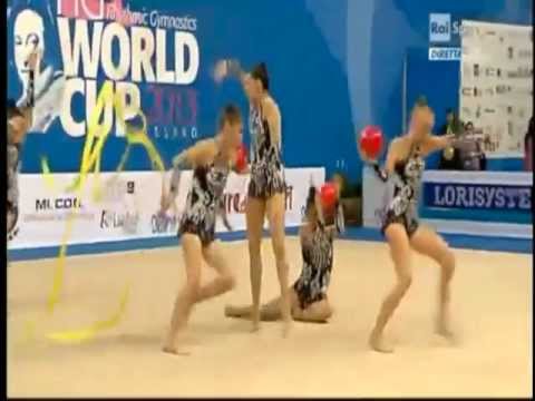 Uzbekistan 3 Balls 2 Ribbons 2013 Pesaro World Cup