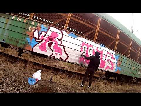 Freight Train Graffiti. Remes Tnsc