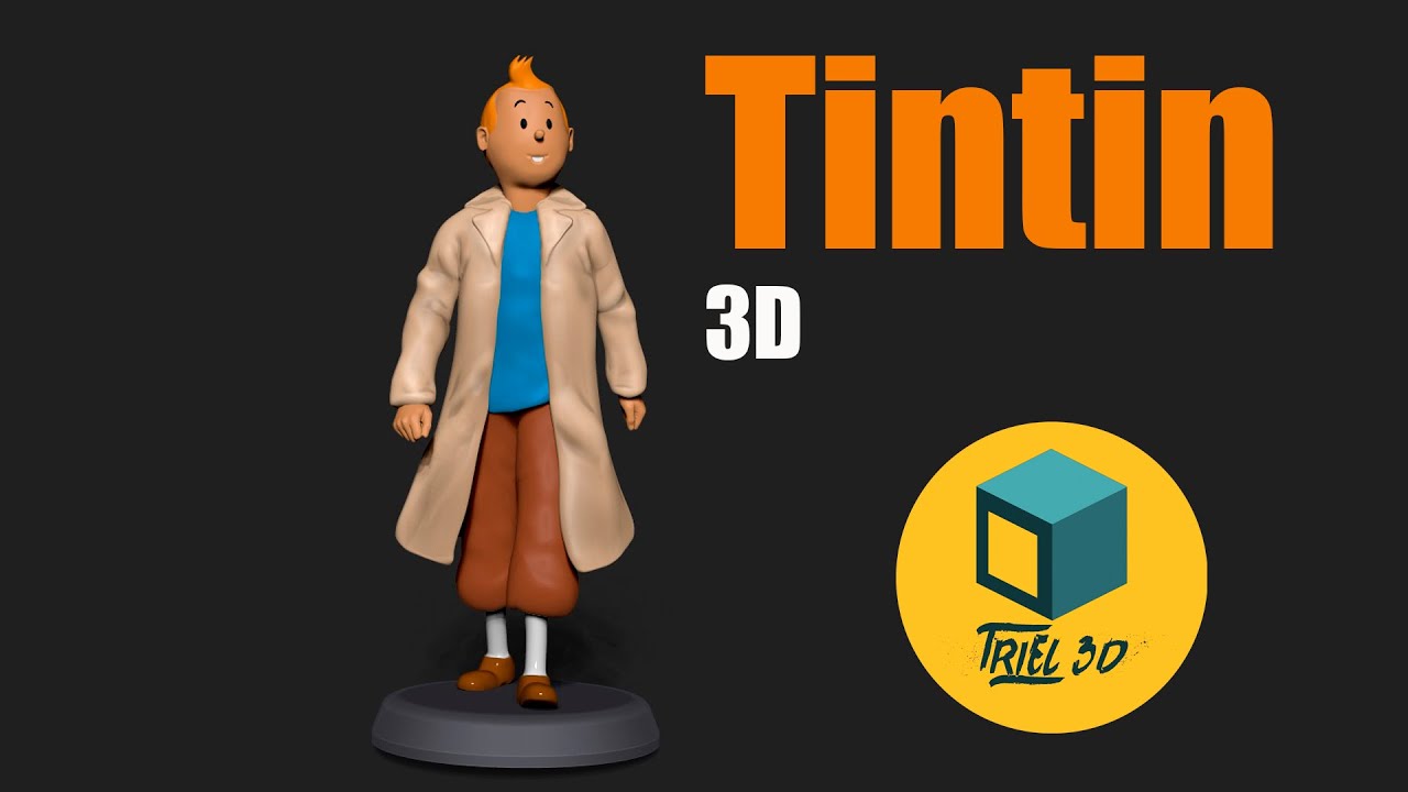 Tim und Struppi 3D Druckmodell