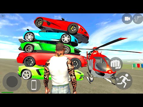 Flying Helicopter Scorpio Car and Yamaha FZ10 Bike Open World Simulator - Android Gameplay.