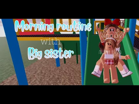 Morning routine with BIG sister! | Roblox Bloxburg Roleplay