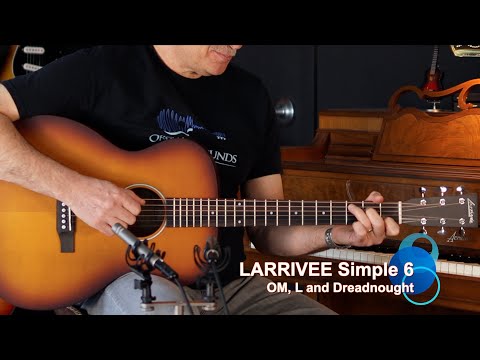 Larrivee Simple 6 Dreadnought Sunburst 2026 - Satin image 6