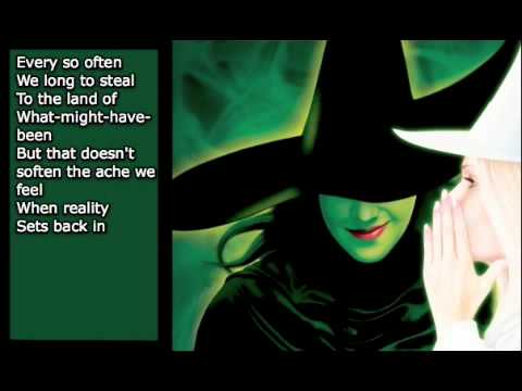 I'm Not That Girl - Wicked - Karaoke/Instrumental [w/ lyrics]