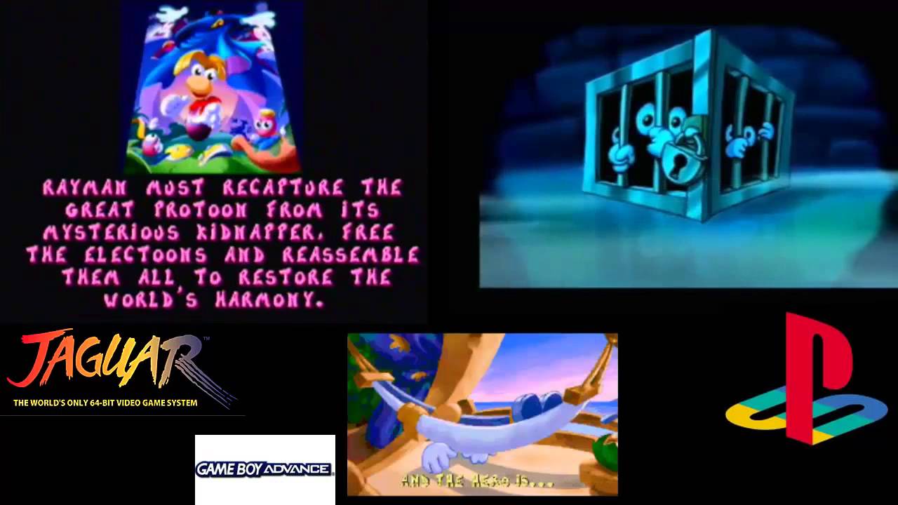 Rayman PS1 VS ATARI JAG VS GBA