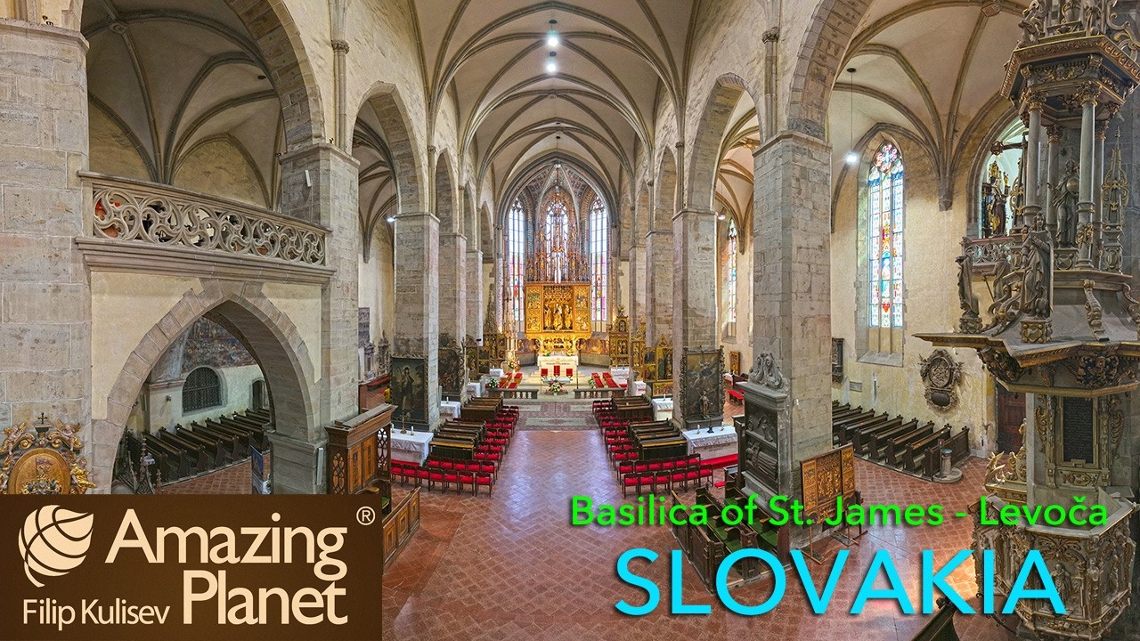 Basilica of St. James in Levoča, Slovakia from the DRONE: Amazing Planet (4K) 2026