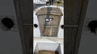 Cracking open someone’s former pride and joy, another abandoned yacht #boat #reveal #unboxing