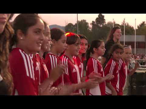 Més de 600 jugadors a la presentació dels equips del CF Mollet UE