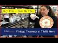 Buy This, Pass By That! Shopping Vintage Plates, Costume Jewelry, Glass - Thrift with me Dr. Lori