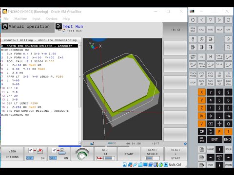 Heidenhain TNC640 - Programming of Contours| Absolute Dimensioning |CHF | RND - Tutorial 5
