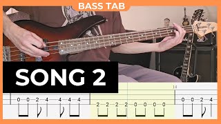 Blur - Song 2 - Bass Tab | Lesson | Cover | Tutorial