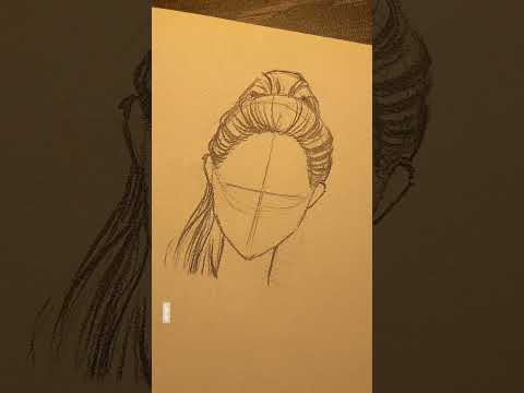 Ponytail Drawing Reference