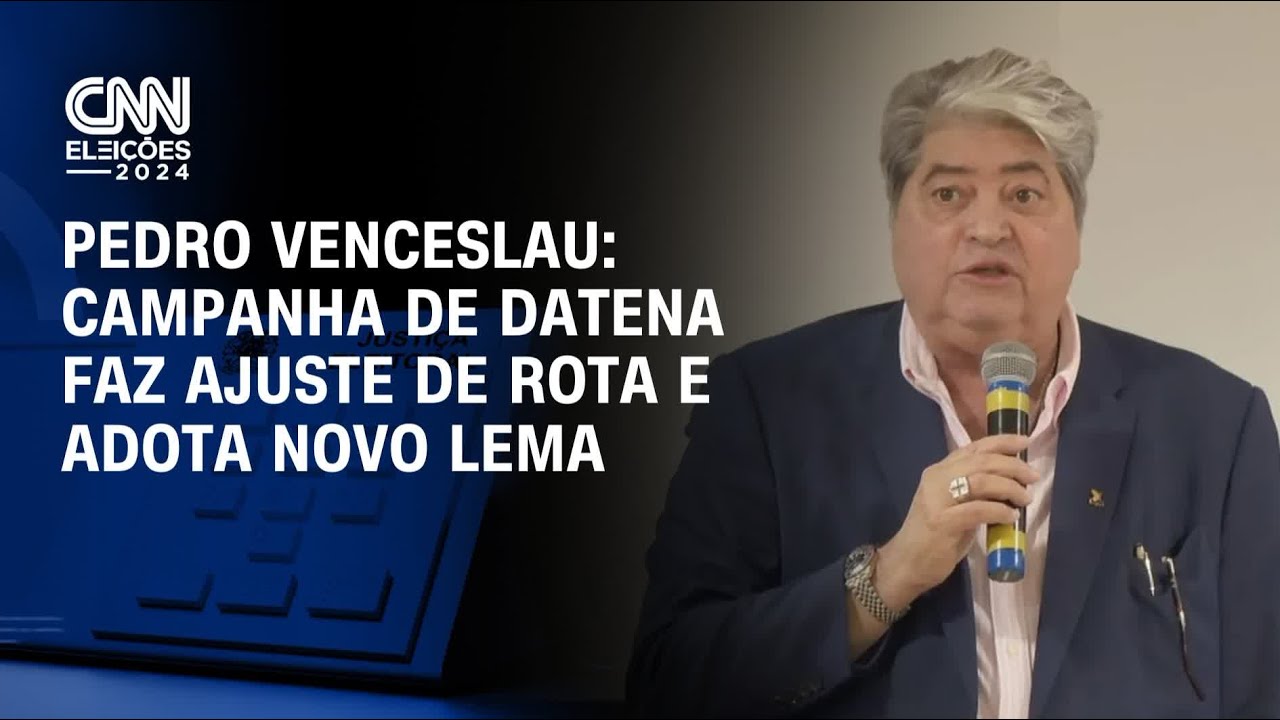 Pedro Venceslau: Campanha de Datena faz ajuste de rota e adota novo lema | CNN 360º