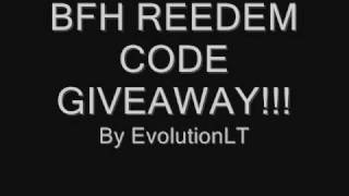 preview picture of video 'BFH Reedem Codes Giveaway!!! Get urs now'