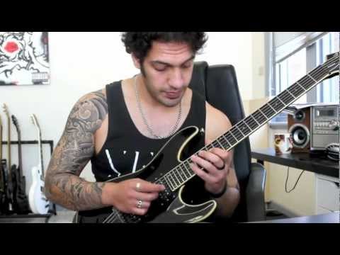 How to play 'Kissing The Shadows' by Children Of Bodom Guitar Solo Lesson  pt1