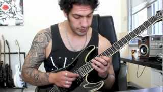 How to play &#39;Kissing The Shadows&#39; by Children Of Bodom Guitar Solo Lesson  pt1