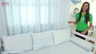 Kit Cama Babá Filó Azul | Ref: 31515