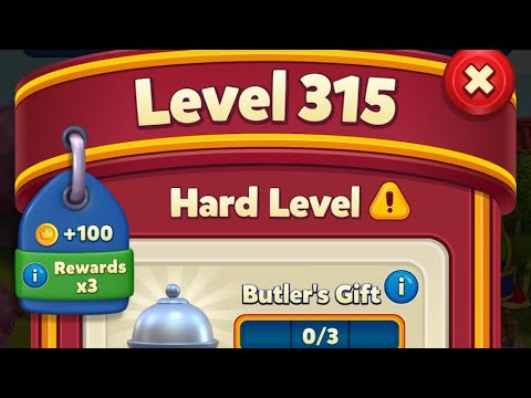 Royal Match Level 315, No Starter Boosters used