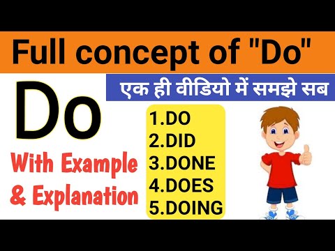use of DO,DOES,DID,DONE,DOING in English grammar with example- English helping verb