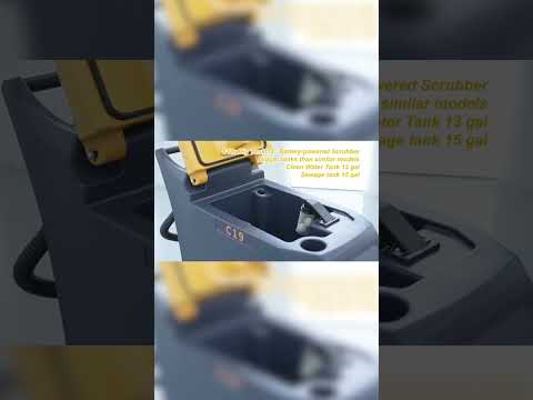 Crystal C19 Battery Powered floor scrubber Features