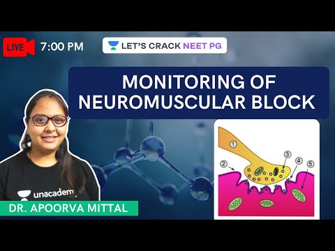 Monitoring of Neuromuscular Block | NEET PG 2021 | Dr. Apoorva Mittal