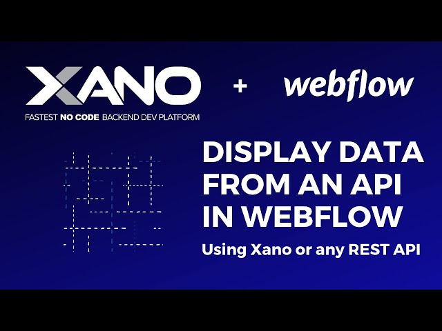 How to display data from external API in Webflow - Part 1