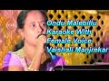 Ondu Malebillu Karaoke With Female Voice Vaishali Manjrekar