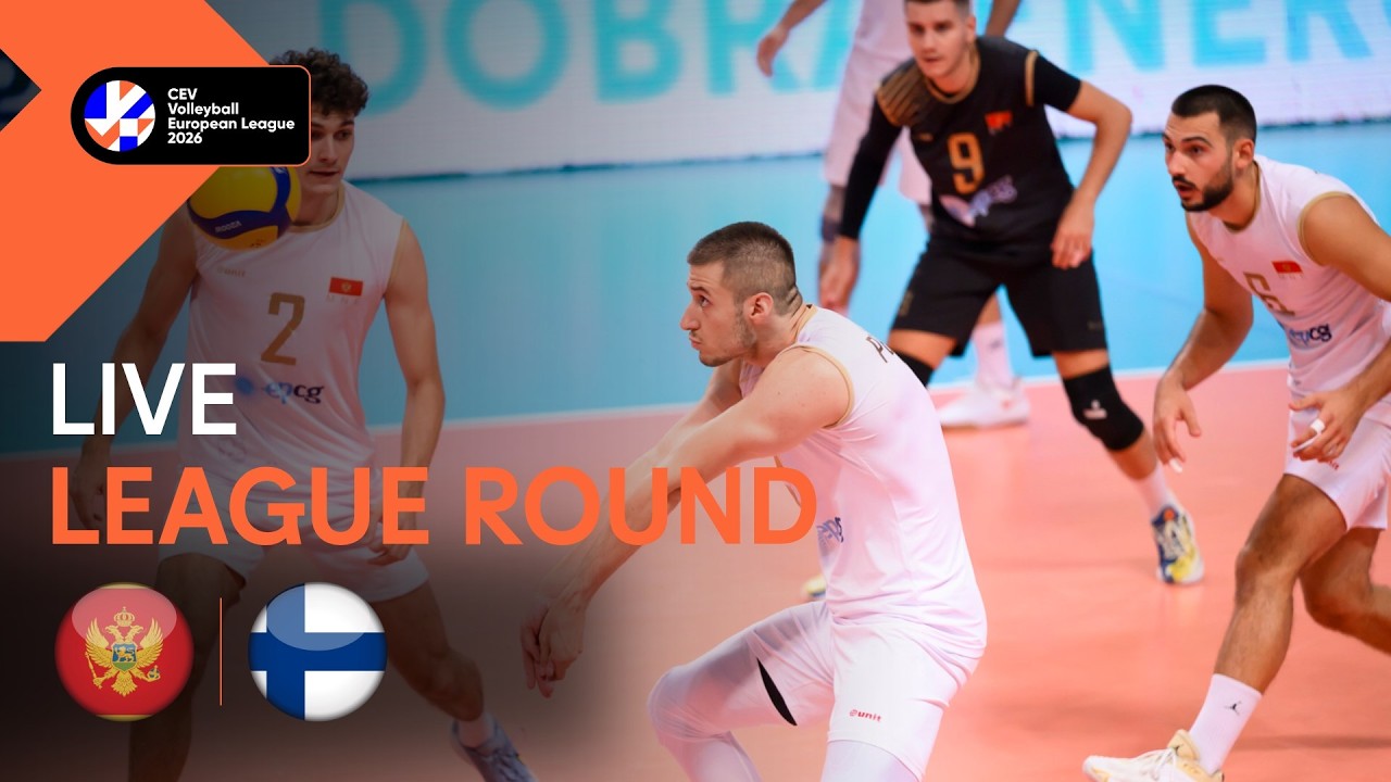 LIVE | Montenegro vs. Finland | CEV Volleyball European League 2026 | Men