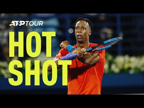 Hot Shot: Air Monfils Goes Airborne For Smash In Dubai 2019