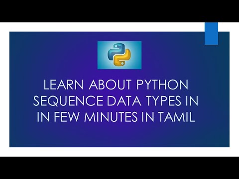 Python List Tuple String Sequence Datatypes In Tamil
