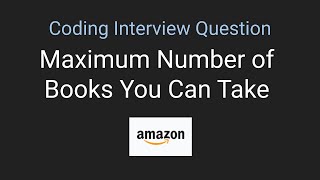Download the video "[ LeetCode 2355 ]  Maximum Number of Books You Can Take | Python | DP | Stack | 中文 | 視覺化解釋"